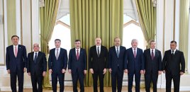 Prezident TDT-yə üzv dövlətlərin hökumət başçılarını qəbul etdi - Fotolar