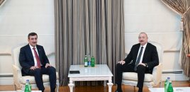 Azərbaycan Prezidenti Cevdet Yılmazı qəbul etdi - FOTOLAR