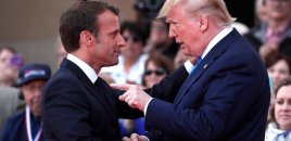 Trampın açıqlamalarına Makrondan cavab: “Mədəni deyil”