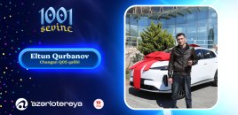 Şəmkirli 22 yaşlı gənc “1001 Sevinc”dən avtomobil qazandı