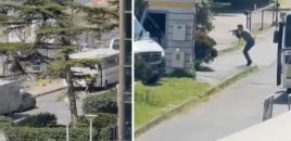 İsrailin İstanbul Konsulluğuna hücumun ANBAAN GÖRÜNTÜLƏRİ