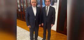 Hikmət Hacıyev İran səfiri ilə görüşdü