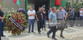 Gəmiyə hücumda həlak olan Fuad Orucov Xaçmazda dəfn edildi - FOTO