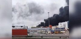 Moskvada azərbaycanlı iş adamlarına məxsus bazar yanır - VİDEO