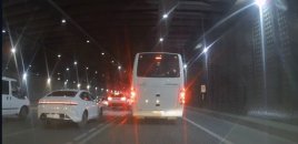 Bu tuneldə qaydalar dəyişdi: Sol zolaqla düzünə gedən sürücülər cərimələnəcək - VİDEO