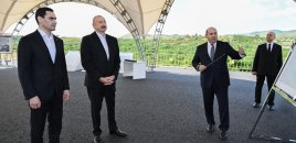 Azərbaycan və Türkmənistan prezidentləri Füzuli şəhərinin dağıdılmış yerlərinə baxıblar - FOTOLAR
