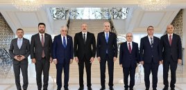 İlham Əliyev Türkiyə Böyük Millət Məclisinin sədrini qəbul etdi
