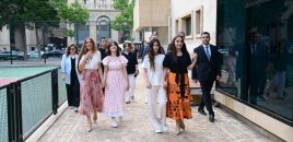 Leyla Əliyeva və Arzu Əliyeva Dənizkənarı Milli Parkda açılış və təqdimat mərasimlərində iştirak ediblər