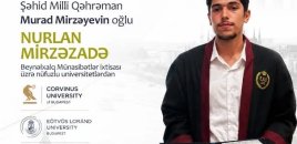 Milli Qəhrəmanın oğlu 3 nüfuzlu universitetə qəbul oldu