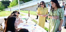 Leyla və Alena Əliyevalar festivalda - Fotolar