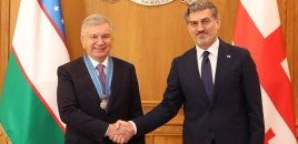 Şavkat Mirziyoyev Gürcüstanın "Qızıl yun" ordeninə layiq görülüb
