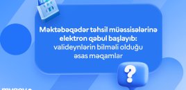 Məktəbəqədər təhsil müəssisələrinə elektron qəbul başladı