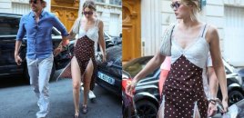 Cici Hadidlə Bredli Kuper Parisdə - Fotolar