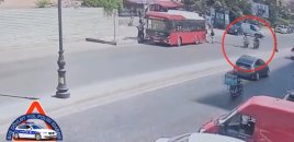 Bakıda iki motosiklet toqquşdu: 22 yaşlı sürücü həlak oldu - Video