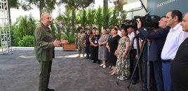 İlham Əliyev Xocavənd rayonunun Quzeyxırman kəndində olub