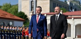 Slovakiya Prezidentinin Şuşada rəsmi qarşılanma mərasimi oldu - FOTOLAR