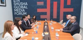 Prezidentin köməkçisi Hikmət Hacıyev Şuşada Türkiyə nümayəndə heyəti ilə görüşdü