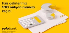 Yelo Bank ili 100 milyon manatdan çox faiz gəliri ilə yarıladı