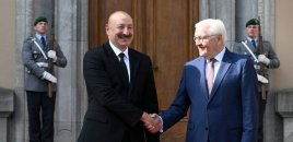 Azərbaycan və Almaniya prezidentlərinin təkbətək görüşü keçirilir - FOTOLAR