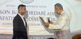 Aydın Tağıyev Həsən bəy Zərdabi adına mükafata layiq görülüb