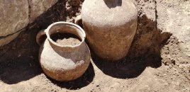 Park salınan ərazidə qədim dövrə aid əşyalar tapıldı - FOTOLAR