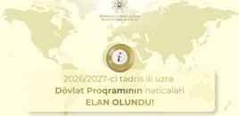 Xaricdə təhsil proqramına qəbul olunanların siyahısı açıqlandı