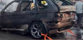 Hökməlidə “BMW” yandı - Foto