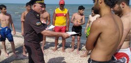 FHN çimərliklərdə silsilə maarifləndirmə tədbirləri keçirib - Fotolar