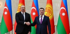 Sadır Japarov İlham Əliyevi Qırğızıstanın ali dövlət mükafatı – "Manas" ordeni ilə təltif edib