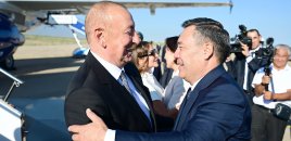 Prezidentin Qırğızıstan səfərindən - Görüntülər