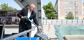 “Naxçıvan” Mehmanxana Kompleksinin təməli qoyuldu - FOTO