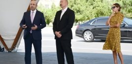 Prezident və birinci xanım Naxçıvanın Baş Planı ilə tanış oldular - FOTO