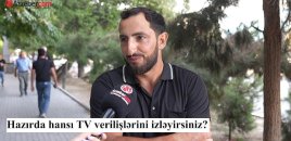Şəhər sakinləri hansı TV verilişlərini izləyir? – VİDEOSORĞU