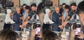 Alim Qasımov bağında ad günü etdi - Video