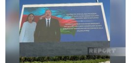 Daşkənddə İlham Əliyevin Özbəkistana səfəri ilə bağlı qarşılanma bannerləri yerləşdirilib