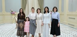 Daşkənddə Azərbaycanın və Özbəkistanın birinci xanımlarının təkbətək görüşü olub - FOTO