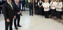 Azərbaycan və Özbəkistan liderləri Nizami Gəncəvinin adını daşıyan universitetin tələbələri ilə görüşüblər