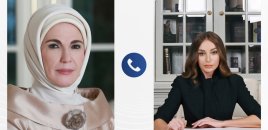 Əminə Ərdoğan Mehriban Əliyevanı təbrik etdi