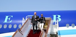 Prezident Qırğızıstana işgüzar səfərə gəlib - FOTOLAR