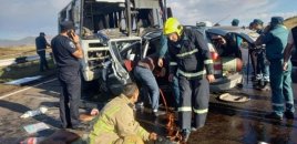 Ermənistanda dəhşətli qəza: 5 nəfər ölüb, 11 yaralı var