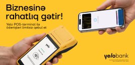 Yelo POS-terminal ilə ödənişləri limitsiz qəbul edin