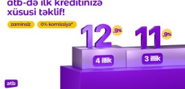Azər Türk Bankdan yeni istehlak krediti kampaniyası