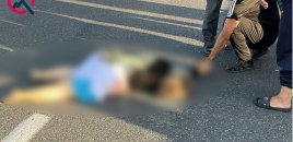 Bakıda piyada qadın vuruldu - FOTOLAR
