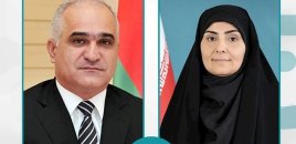 Şahin Mustafayev iranlı nazirlə dəmir yolu tikintisini müzakirə edib