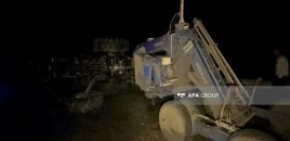 Azərbaycanda dəhşətli qəza: 5 nəfər yanaraq öldü - FOTO