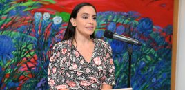 Leyla Əliyeva Madriddə ispanca çıxış etdi - Video