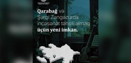 Qarabağ və Şərqi Zəngəzurda incəsənət təhsili almaq istəyənlər üçün yeni imkan