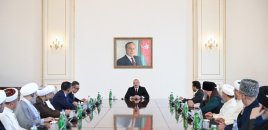 Prezident Bakıda keçirilən beynəlxalq konfransların iştirakçılarını qəbul etdi - FOTOLAR