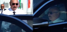 Prezident açılışdan sonra sükan arxasına keçdi - VİDEO
