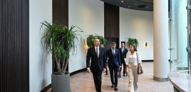 Prezident Şamaxıda “Meysari Grand Hotel & SPA” kompleksinin açılışında - FOTOLAR